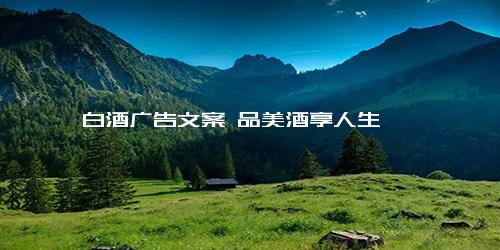 白酒广告文案 品美酒享人生